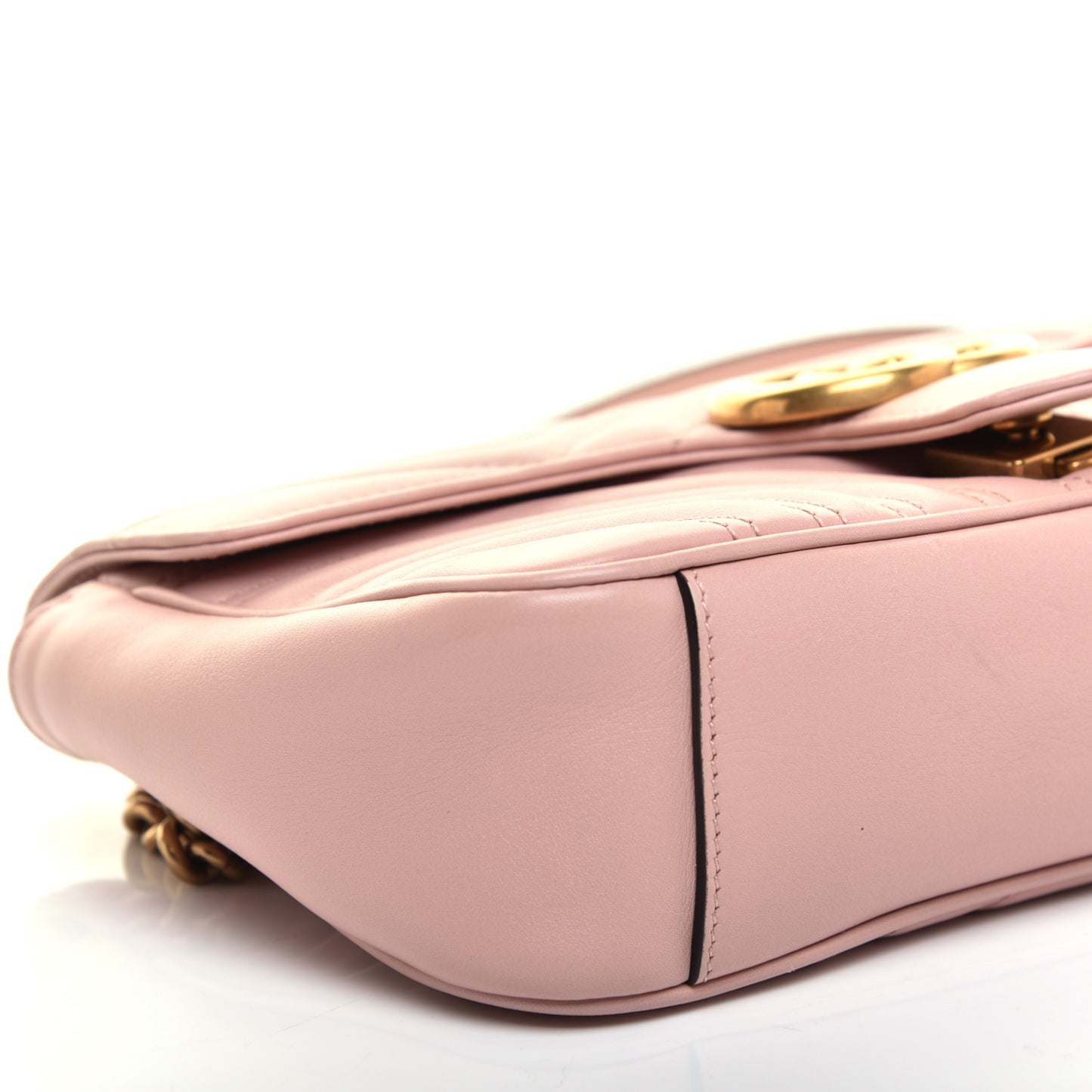 Calfskin Matelasse Small GG Marmont Shoulder Bag Perfect Pink