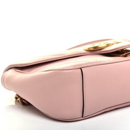 Gucci Calfskin Matelasse Small GG Marmont Shoulder Bag Perfect Pink 6 of 12