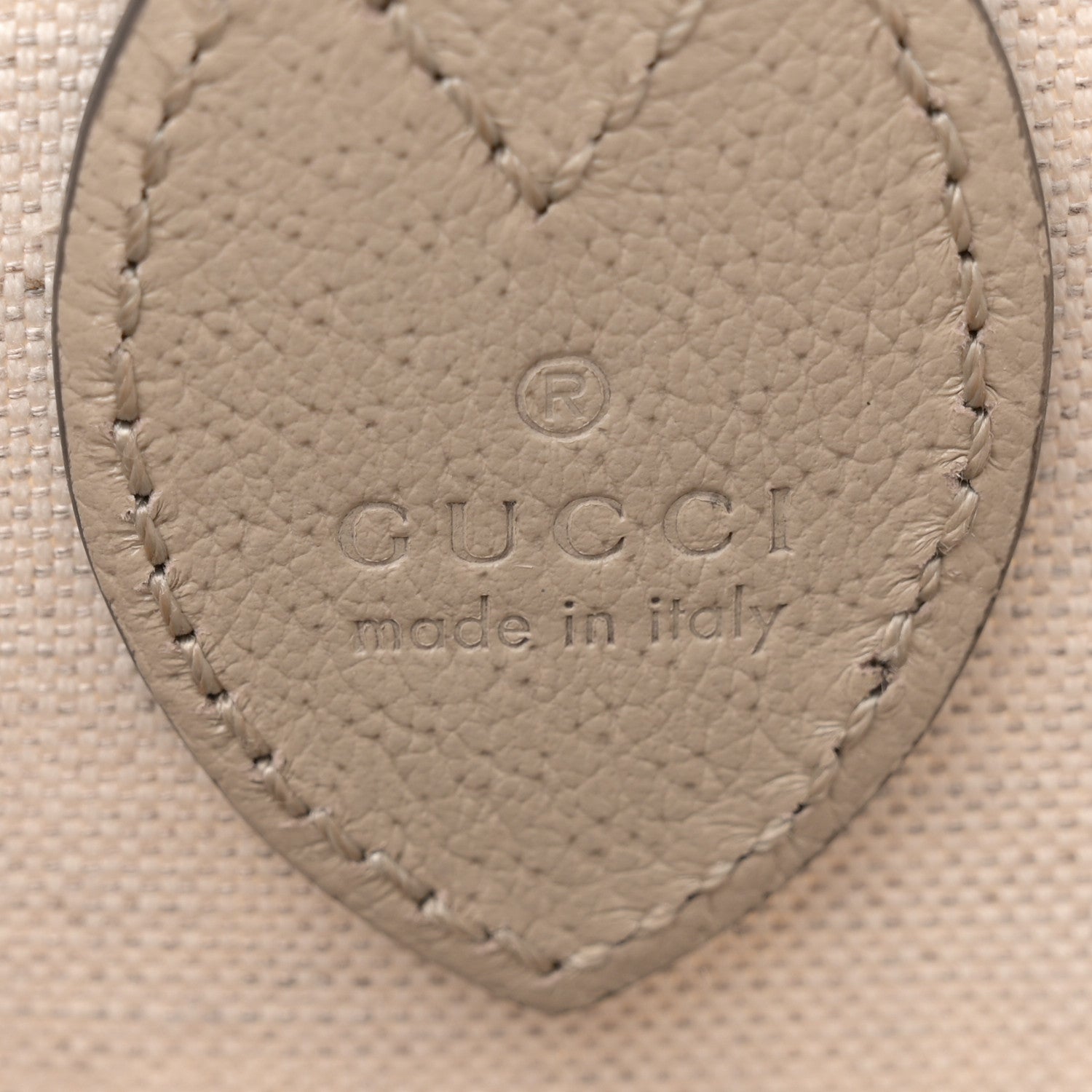 Gucci GG Supreme Monogram Textured Dollar Calfskin Web Small Ophidia Tote Beige Mystic White Oatmeal 6 of 11