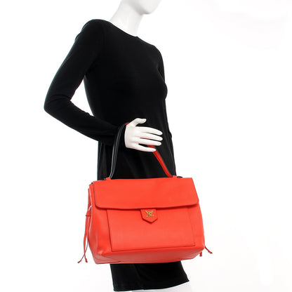 Louis Vuitton Calfskin Lockme MM Rouge 2 of 7
