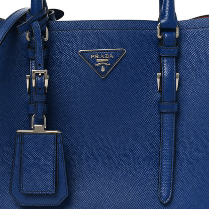 Prada Saffiano Cuir Small Double Bag Inchiostro Fuoco 7 of 9