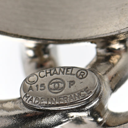 Chanel Crystal Baguette CC Ring 6 Blue Silver 4 of 7