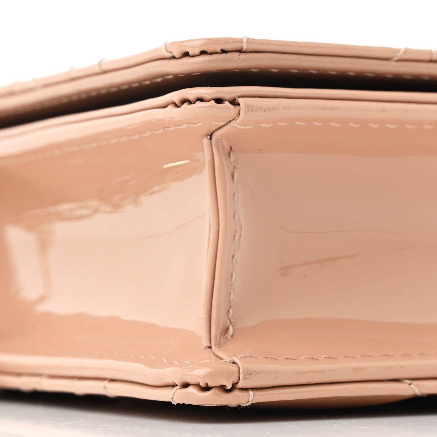 Christian Dior Patent Cannage Lady Dior Chain Wallet Rose Clair 13 of 15