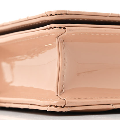 Christian Dior Patent Cannage Lady Dior Chain Wallet Rose Clair 13 of 15