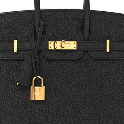 Hermes Togo Birkin 25 Black 8 of 16