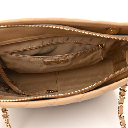 Chanel Caviar Quilted Rolled Up Tote Beige 5 of 11