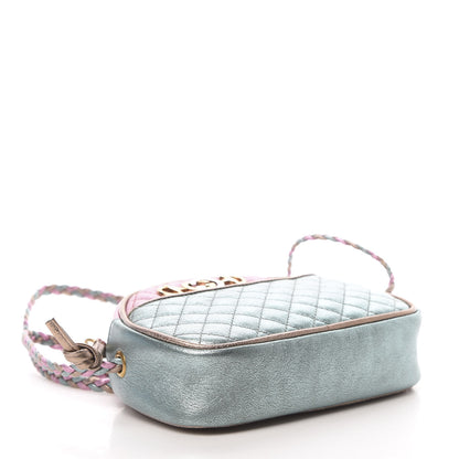 Gucci Laminated Nappa Trapuntata Mini Zumi Dome Shoulder Bag Rosa Lago Rame 4 of 11