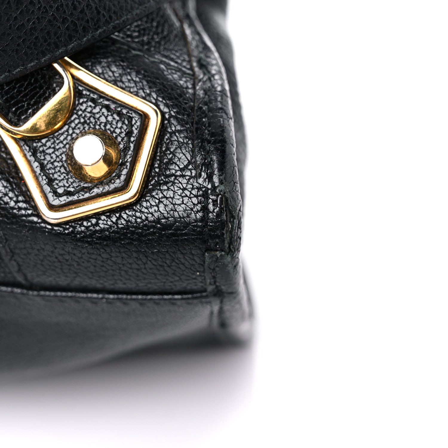 Balenciaga Chevre Gold Metallic Edge Hardware City Black 16 of 18