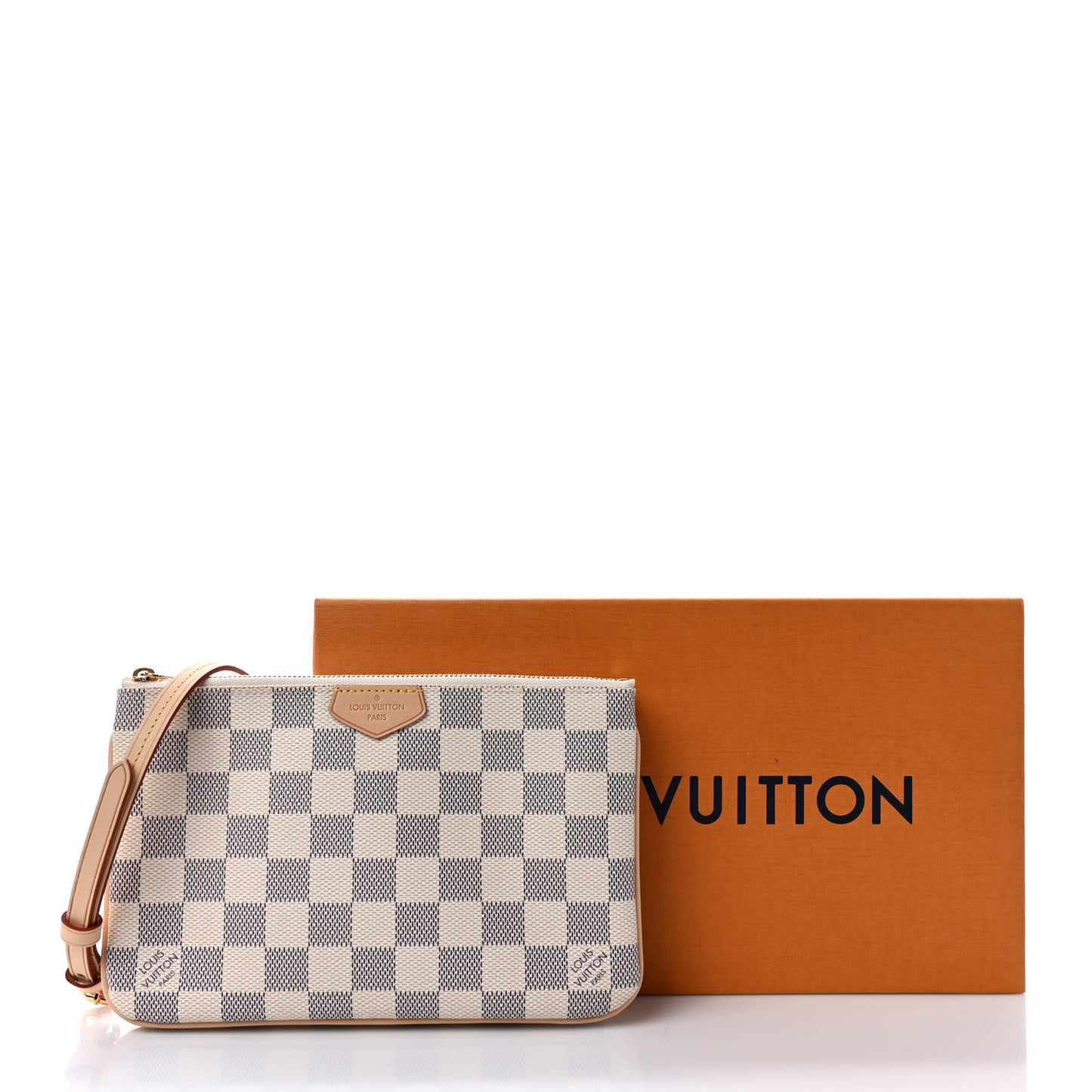 Damier Azur Double Zip Pochette