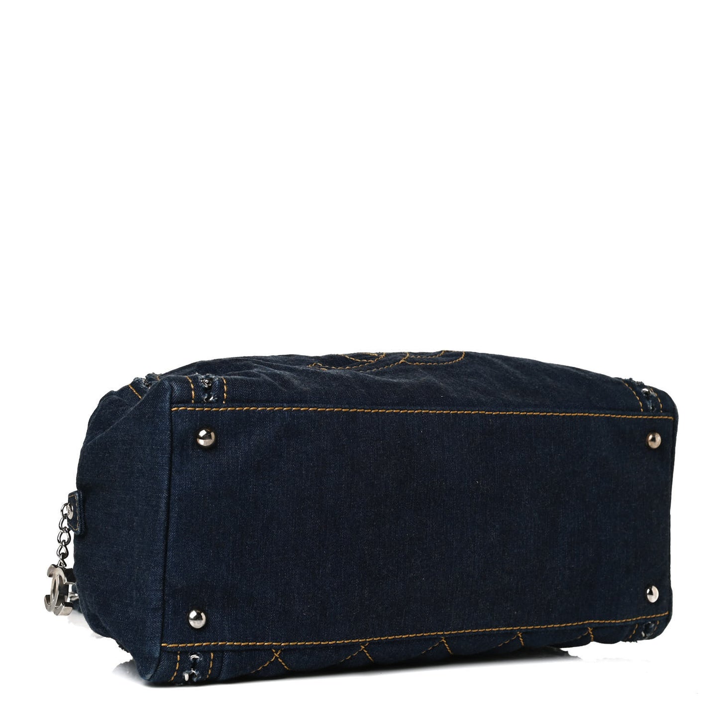 Denim Luxe Ligne Medium Bowler Blue