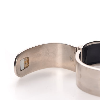 Chanel Metal Pearl CC Cuff Silver 13 of 16