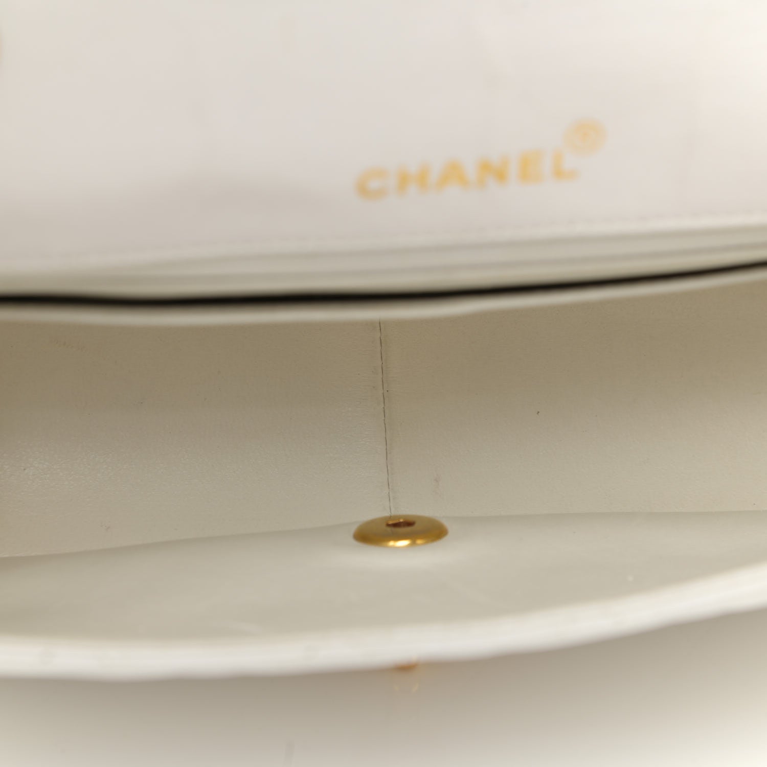 Chanel Lambskin Quilted Medium Single Flap White 10 of 23