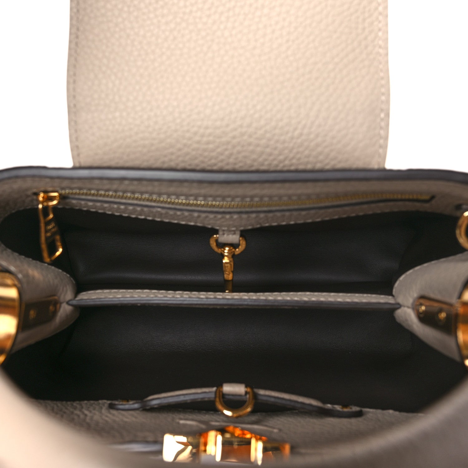 Louis Vuitton Taurillon Capucines BB Galet 5 of 8