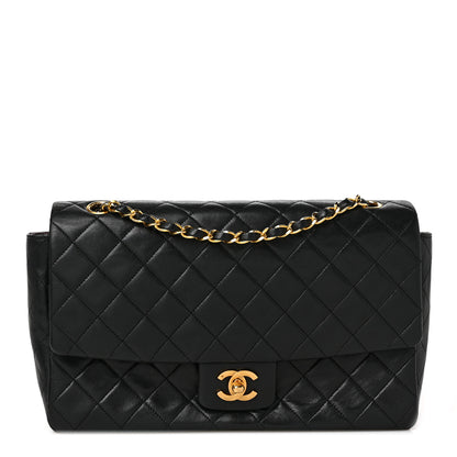 Chanel Lambskin Quilted Medium Single Flap Black 1 of 10