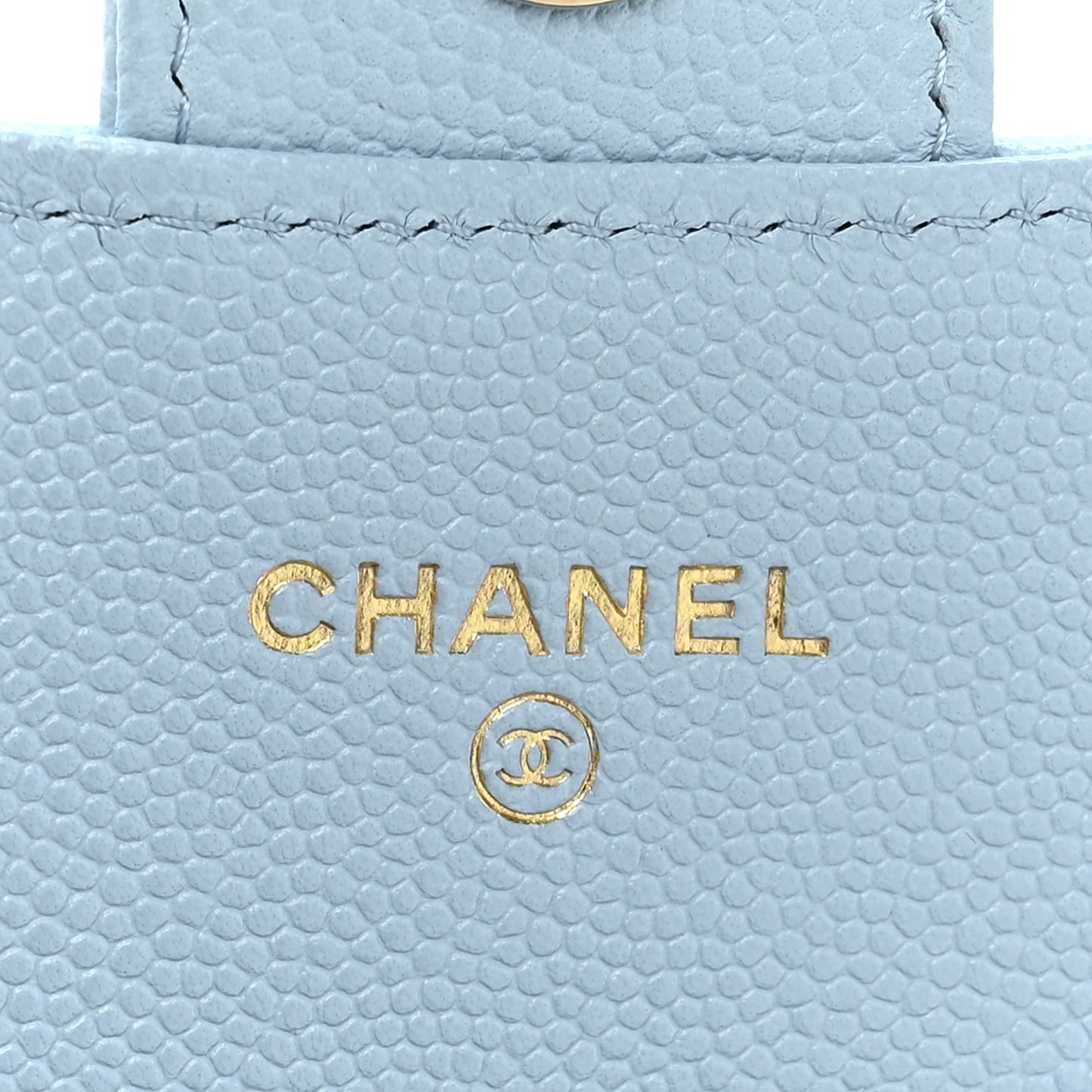 Caviar Quilted Mini Chain Bag Blue