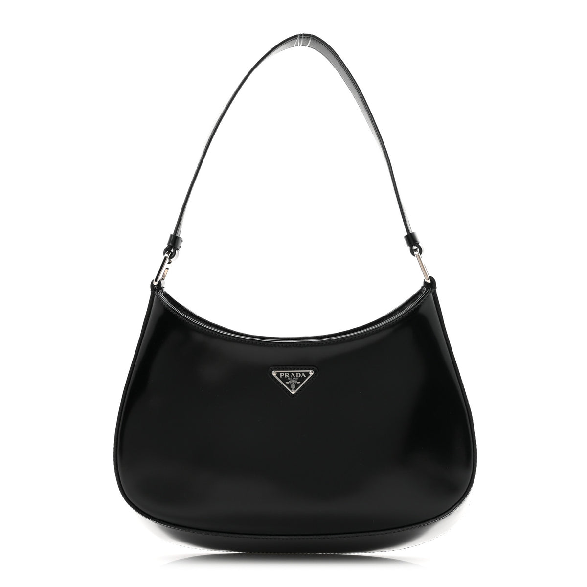 Spazzolato Cleo Shoulder Bag Black