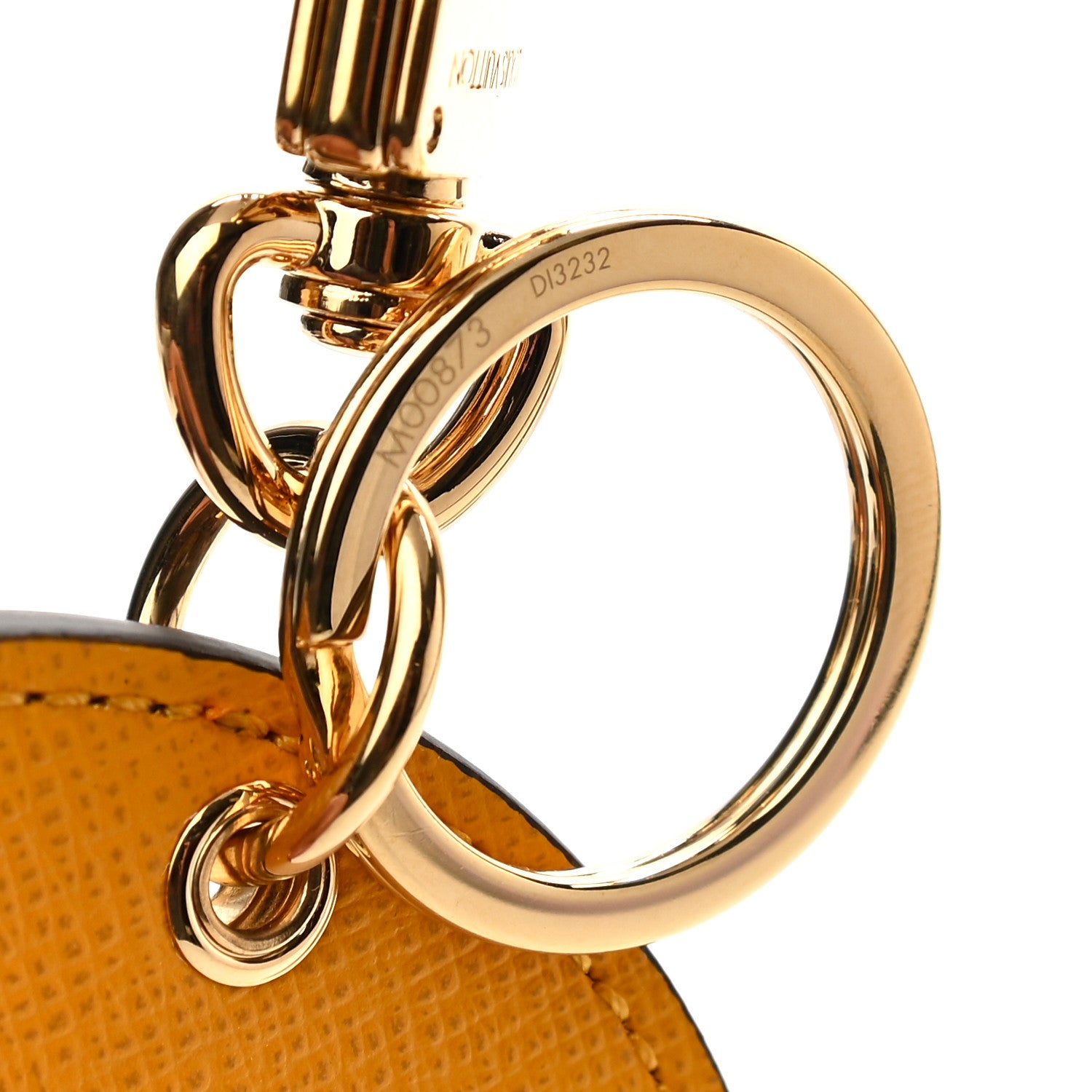 Louis Vuitton Monogram 2022 Christmas Animation New York Soho Bag Charm Key Ring Yellow 4 of 4