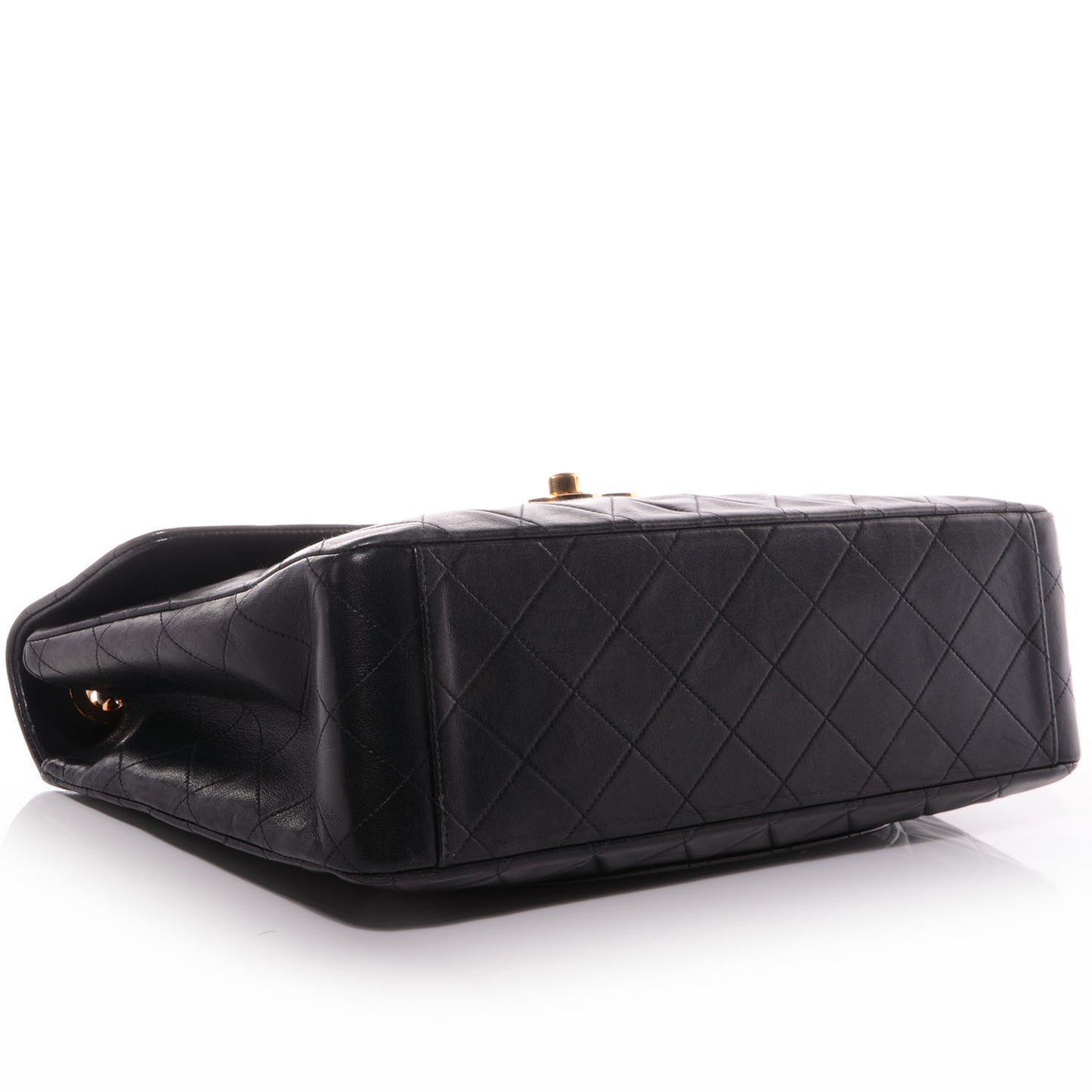 Lambskin XL Jumbo Flap Black