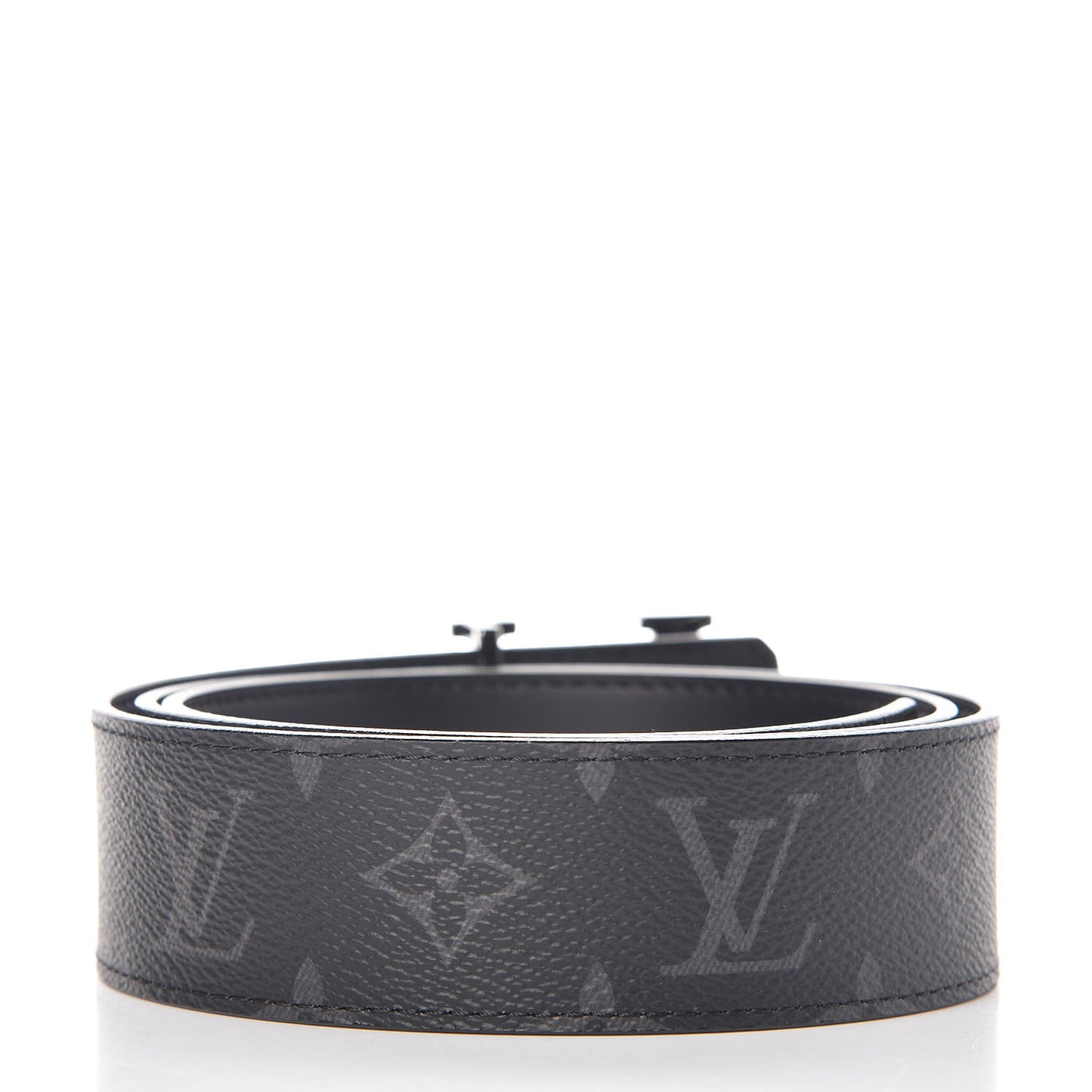 Monogram Eclipse Taigarama 40mm LV Initiales Reversible Belt 90 36 Black