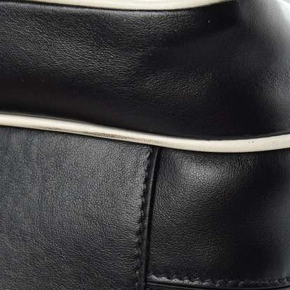 Prada Vitello Bi-Color Crossbody Black Talco 10 of 14