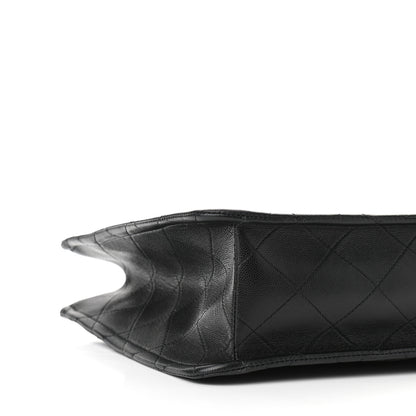 Chanel Caviar Quilted Sweet Classic Shopping Tote Black 8 of 9