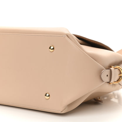 Salvatore Ferragamo Calfskin Fiamma Bag New Bisque 10 of 10