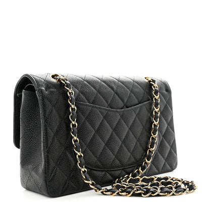 Chanel Caviar Quilted Medium Double Flap Black 3 of 11