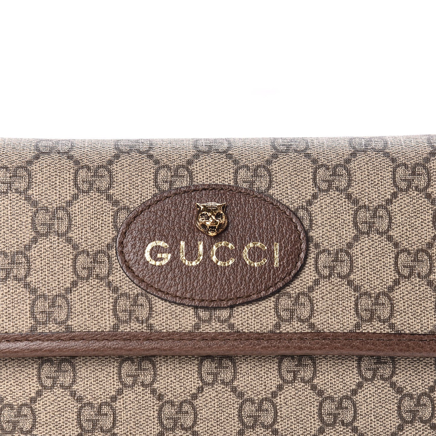 GG Supreme Monogram Neo Vintage Web Belt Bag Brown