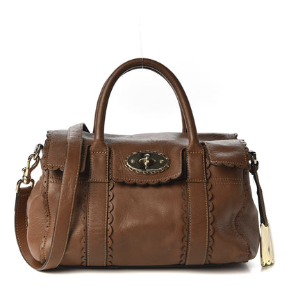 Mulberry Soft Matte Calfskin Small Cookie Bayswater Satchel Oak 1 of 12