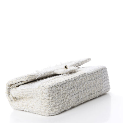 Chanel Tweed Patchwork Medium Double Flap White 4 of 11