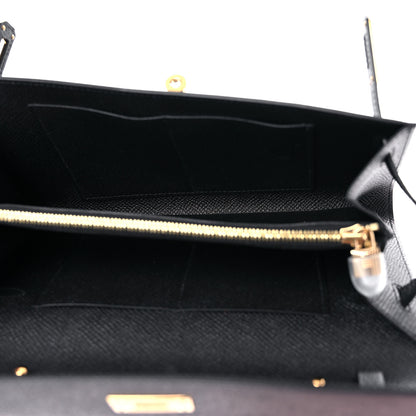 Hermes Epsom Kelly Wallet To Go Black 5 of 9