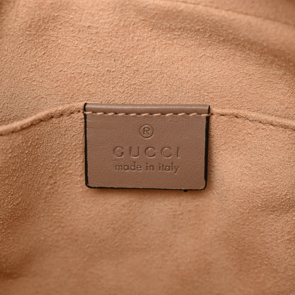 Gucci Calfskin Matelasse Small GG Marmont Chain Shoulder Bag Porcelain Rose 6 of 11