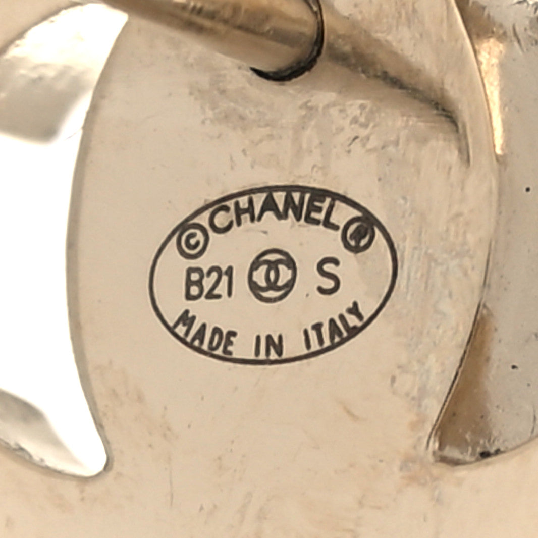 Chanel Metal CC Turnlock Earrings Gold 7 of 10