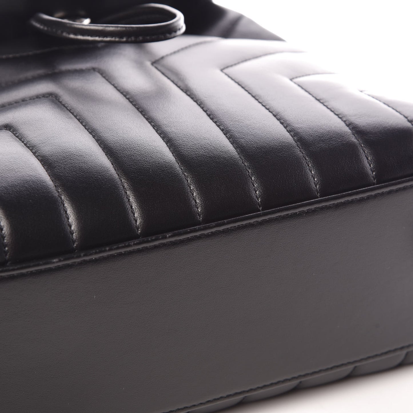 Calfskin Y Quilted Monogram Small Loulou Backpack Black