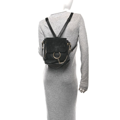 Chloe Suede Calfskin Small Faye Backpack Black 2 of 10