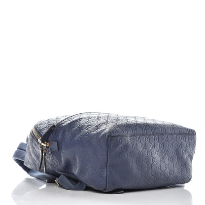 Gucci Guccissima Medium Classic Backpack Blue 4 of 13