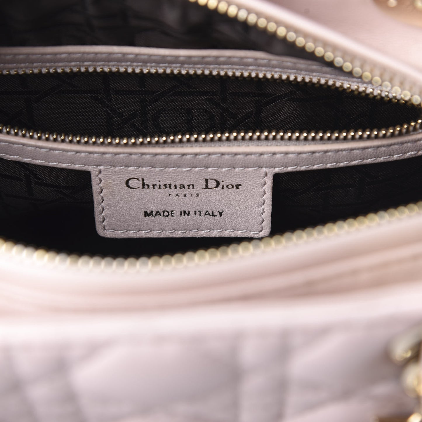 Lambskin Cannage Medium Lady Dior Light Pink