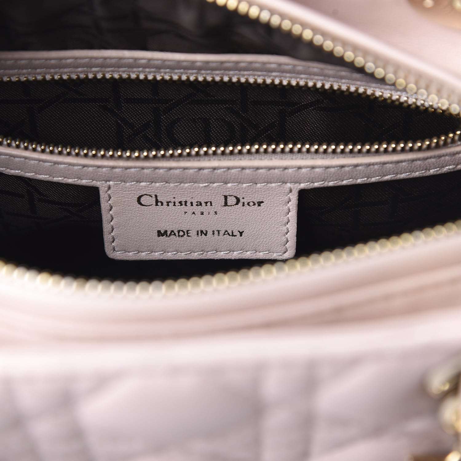 Christian Dior Lambskin Cannage Medium Lady Dior Light Pink 10 of 12