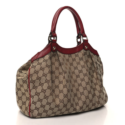 Gucci Monogram Medium Sukey Tote Dark Red 3 of 11
