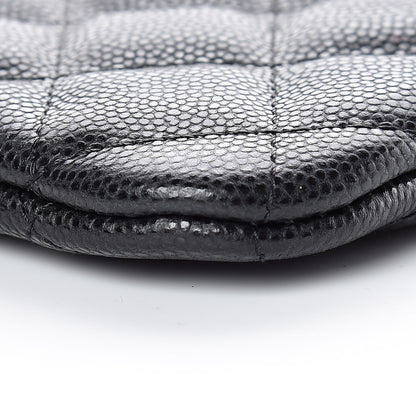 Chanel Caviar Quilted Small Cosmetic Case Black 6 of 9