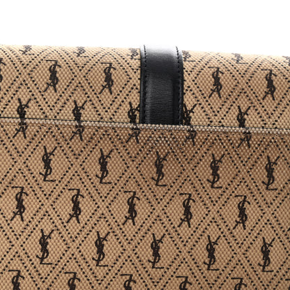 Saint Laurent Canvas Small Le Monogramme Satchel Beige Black 12 of 12