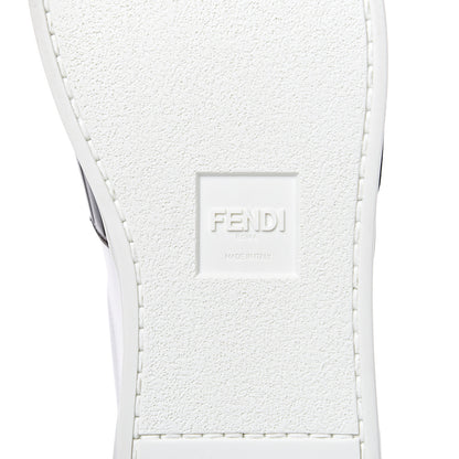 Fendi Vitello FF Embossed Womens Slip On Sneakers 39.5 Ultra White Maya Black 7 of 10