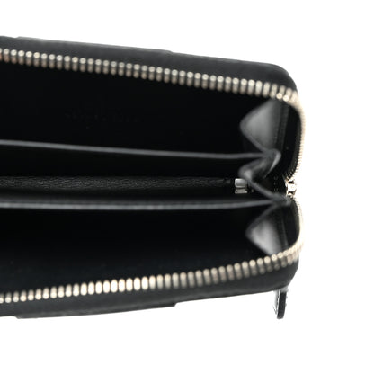 Gucci GG Supreme Monogram Zip Around Card Case Black 5 of 6