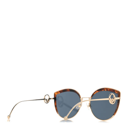 Fendi Metal Acetate F is Fendi FF Cat Eye Sunglasses FF 0290/S Blue Havana 4 of 7