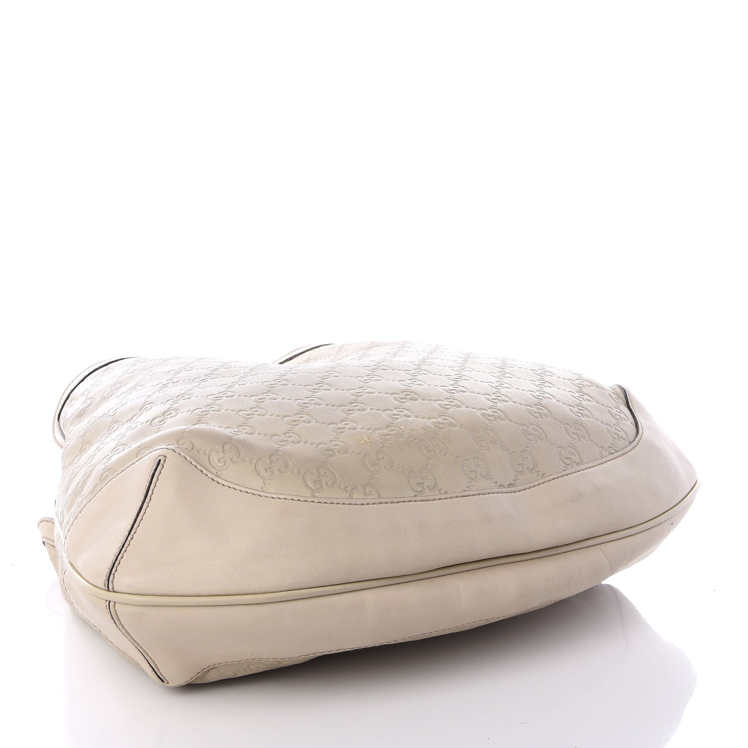Gucci Guccissima Medium Peggy Bamboo Top Handle Bag Ivory 3 of 8