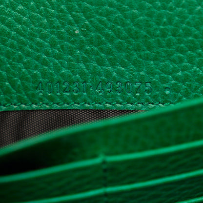 Gucci Calfskin Mini Dionysus Chain Wallet Emerald 7 of 10