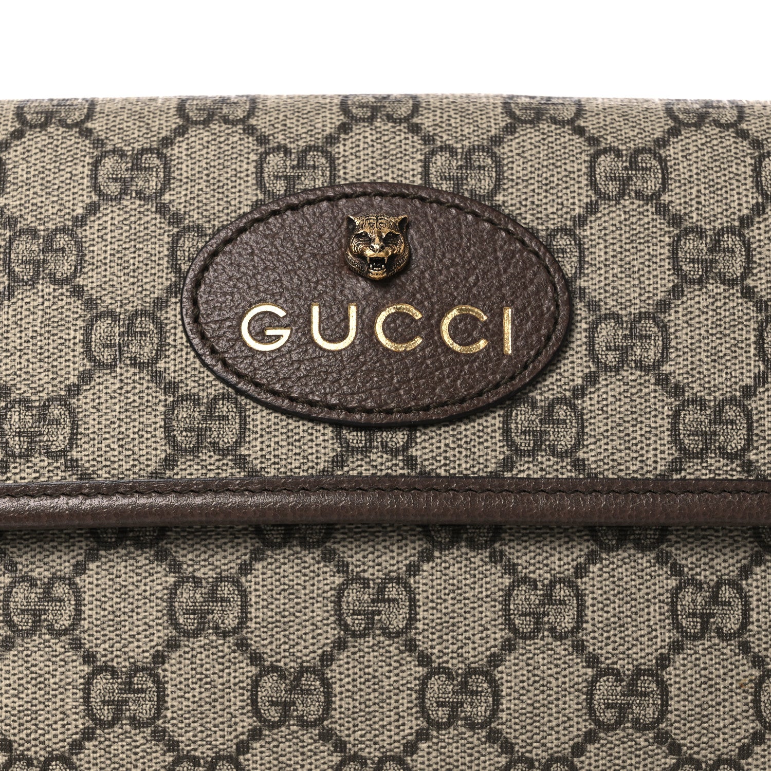 Gucci GG Supreme Monogram Neo Vintage Web Belt Bag Brown 7 of 10
