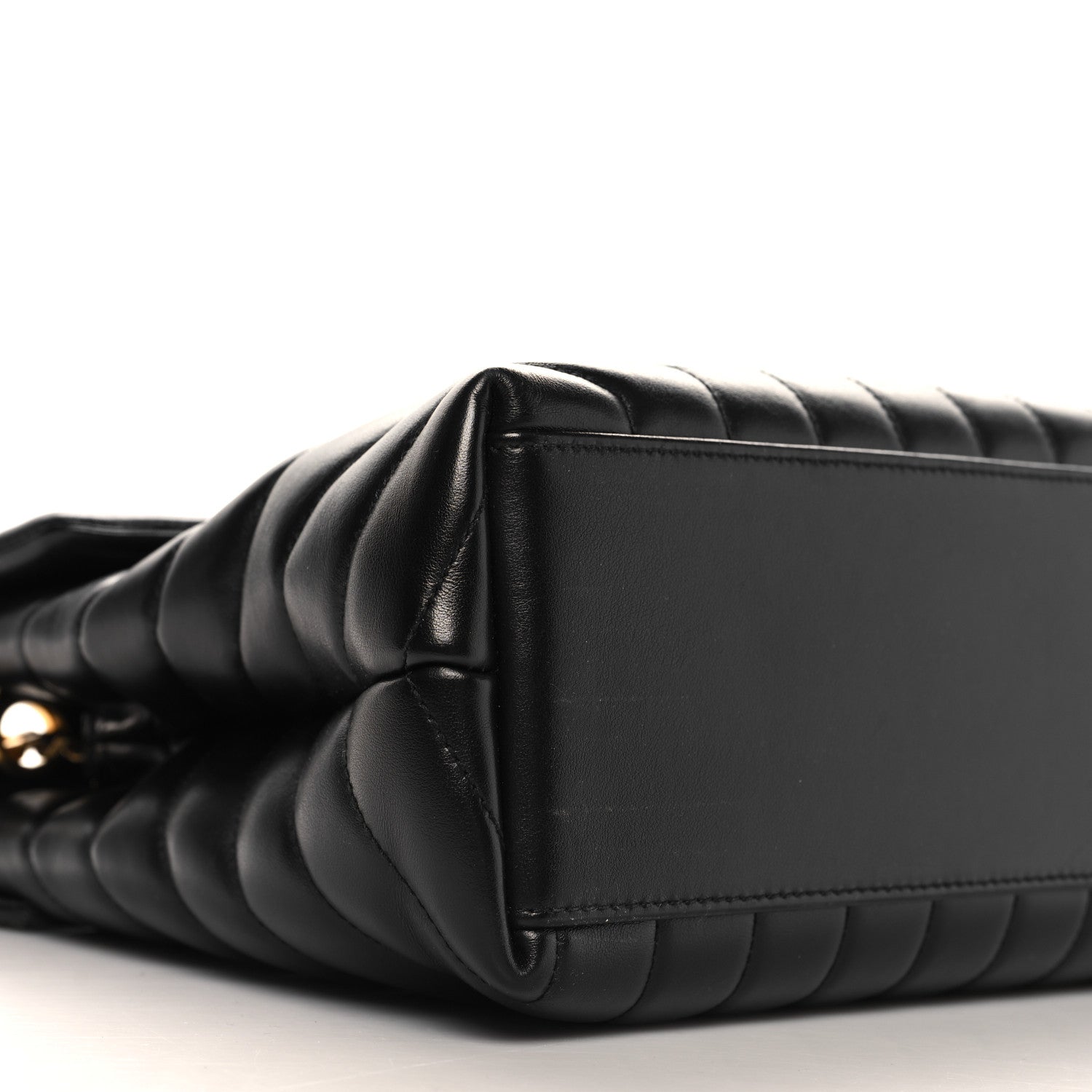 Saint Laurent Calfskin Y Quilted Monogram Medium Loulou Chain Satchel Black 9 of 10