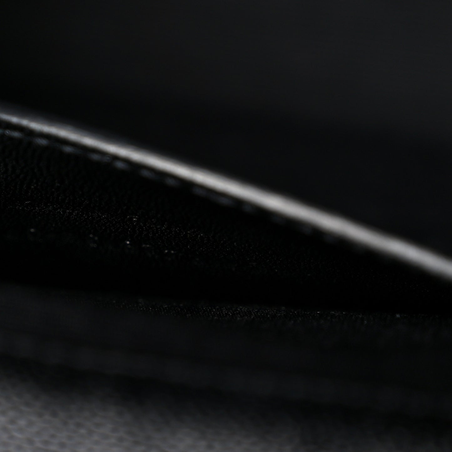 Grain De Poudre Textured Mixed Matelasse Triquilt Medium Monogram Monochrome Satchel Black