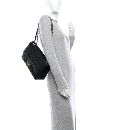 Chanel Caviar Quilted Jumbo Double Flap Black 2 of 11